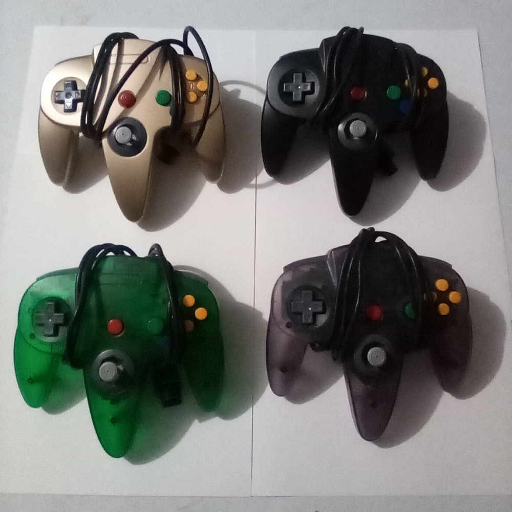 🎮 Nintendo 64 Replacement Controllers Lot of 4 🎮